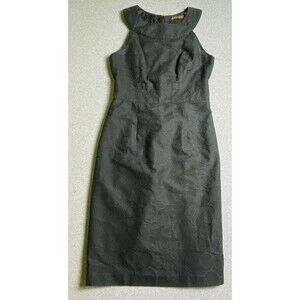 Barami Sleeveless Black Dress Size 00 Lined With Half Zip On The Back